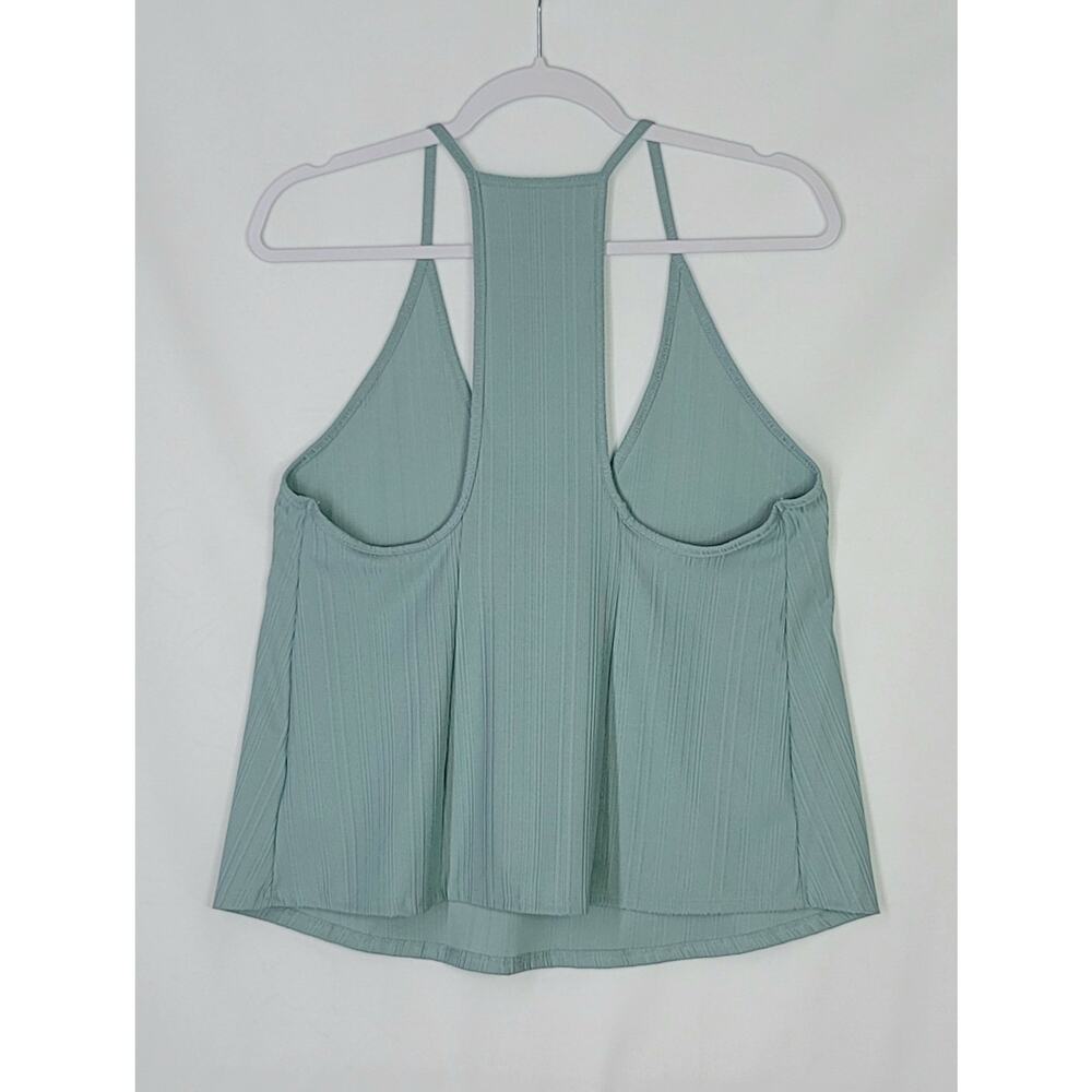 Intimately FREE PEOPLE Light Green Ribbed Flowy Tank Top Size Small Oversized - Picture 6 of 11